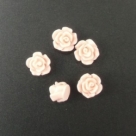 5 Stück Resin Rose Beads ca. 6x4 mm - verschiedene Farben