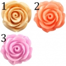 1 Stück Resin Rose Beads ca. 22 mm - verschiedene Farben