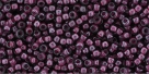 10 g TOHO Seed Beads 11/0 TR-11-1075 - Inside-Color Crystal/Berry Wine Lined (E)