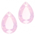 1 Tropfen facetiert 14x10x7mm (LxBxH) - opal rosé