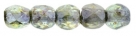 #05.04 50 Stück - 2,0 mm Glasschliffperlen - crystal luster/tr green