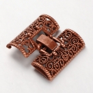 Fold Over Uhrenverschluss - 28x26x5 mm antique copper