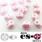 50 Stück - Es-O Mini  4mm - alabaster pastel lt pink