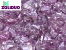 #01.02a - 25 Stück Zoliduo Right Version 5 x 8 mm Crystal Lila Vega Luster