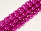 #03 - 1 Strang Teardrop Glass Pearls Ø 7*5 mm - hot pink