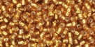 10 g TOHO Seed Beads 11/0 TR-11-0022 C Silver-Lined Topaz (A,D)