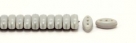 #07.00 - 25 Stück CALI Beads 3x8 mm - Opaque Gray