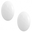 1 Stück Acryl-Cabochon - Polaris - oval - 18*13 mm (LxB) - white