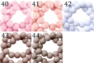 25 Stück Acrylperlen 8 mm - verschiedene Farbstellungen