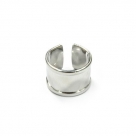 1 Fingerring aus Metall - nickelfarben