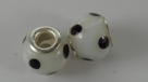 1 Stück Großloch-Lampwork Bead Pandora -  ± Ø12x14 mm