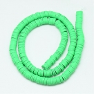 1 Strang Polyclay Katsuki Beads 6 mm - Med Spring Green