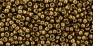 10 g TOHO Seed Beads 11/0 TR-11-PF594 - Permanent Finish - Galvanized Medal Bronze (A,C,D)