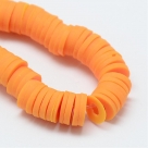 1 Strang Polyclay Katsuki Beads 6 mm - Dk Orange