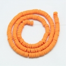 1 Strang Polyclay Katsuki Beads 6 mm - Dk Orange