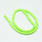 1 Strang Polyclay Katsuki Beads 6 mm - Green Yellow