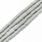 1 Strang Polyclay Katsuki Beads 6 mm - Lt Grey