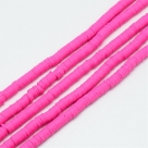 1 Strang Polyclay Katsuki Beads 6 mm - Deep Pink