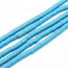 1 Strang Polyclay Katsuki Beads 6 mm - Deep Sky Blue