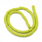 1 Strang Polyclay Katsuki Beads 6 mm - Olivine