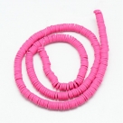 1 Strang Polyclay Katsuki Beads 6 mm - Hot Pink