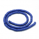 1 Strang Polyclay Katsuki Beads 6 mm - Med Blue