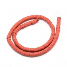 1 Strang Polyclay Katsuki Beads 6 mm - Coral