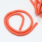 1 Strang Polyclay Katsuki Beads 6 mm - Tomato