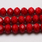 135 facetierte Rondelle 2*3mm Crimson