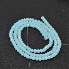 145 facetierte Rondelle 3*4mm Aqua