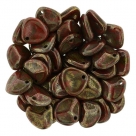 #09a 50 Stck. Rose Petals 8*7mm - red bronze picasso