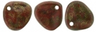 #09b 50 Stck. Rose Petals 8*7mm - red copper picasso