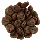 #09b 50 Stck. Rose Petals 8*7mm - red copper picasso