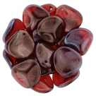 #18.00 25 Stck. Rose Petals 14*13mm -  Siam Ruby - Vega