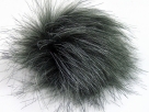 1 Stück Faux Fur PomPom - grey shades