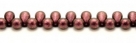 #25 - 20 Glastropfen 4x6mm Jet/Polychrome - pink olive