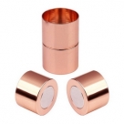 1 Magnet-Verschluss Ø 20x11mm zum Kleben - rosé goldfarben