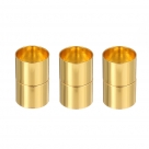 1 Magnet-Verschluss Ø 25x15mm zum Kleben - goldfarben