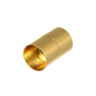 1 Magnet-Verschluss Ø 25x15mm zum Kleben - goldfarben