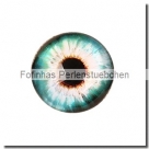 1 Stück Glascabochon Ø 30 mm Crystal mit Grafik Auge verschiedene Varianten