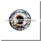 1 Stück Glascabochon Ø 30 mm Crystal mit Grafik Auge verschiedene Varianten