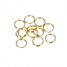 200 Stück Spaltringe 10x1,0mm dick - gold