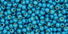 10 g TOHO Seed Beads 11/0 TR-11-PF582 F - Permanent Finish - Matte Galvanized Lt Teal Blue (Aqua) (A,C,D)