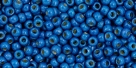 10 g TOHO Seed Beads 11/0 TR-11-PF585 F - Permanent Finish - Matte Galvanized Royal Blue (Ocean Blue) (A,C,D)