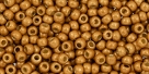 10 g TOHO Seed Beads 11/0 TR-11-PF591 F - Permanent Finish - Matte Galvanized Golden Mustard (Old Gold) (A,C,D)