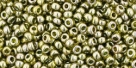 10 g TOHO Seed Beads 11/0 TR-11-0457 - Gold Lustered Green Tea (C)