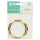 1 x Memory Wire Bracelet - vergoldet - ca. 74 Windungen