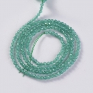 190 facetierte runde Perlen Ø 2mm satin lt sea green