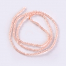 190 facetierte runde Perlen Ø 2mm satin peach