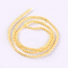 190 facetierte runde Perlen Ø 2mm satin yellow